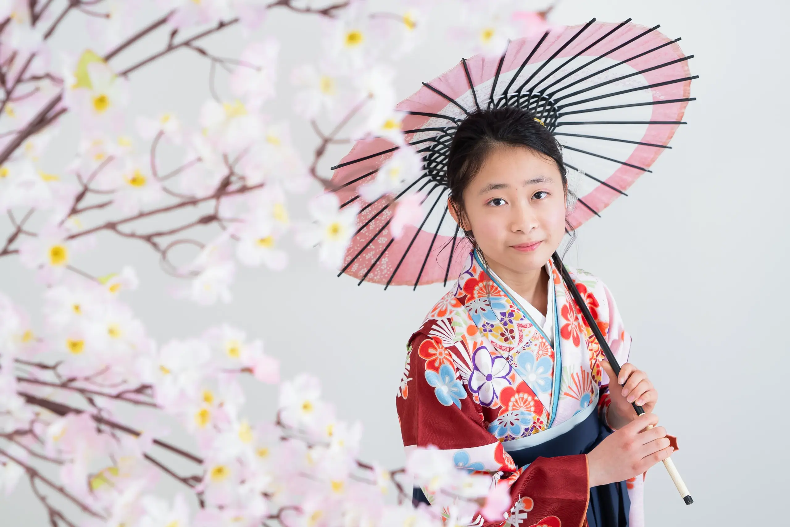 堺市にある写真館FYS Photographyの小学生卒業袴レンタル着付け